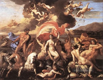  Klassische Kunst - der Triumph von Neptun klassische Maler Nicolas Poussin
